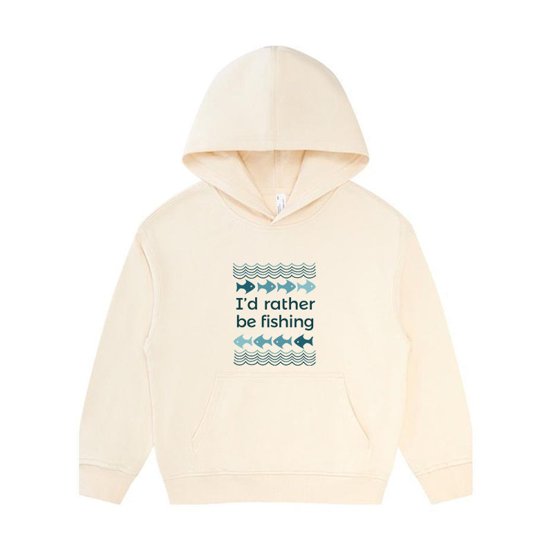 I'd Rather Be Fishing Kid's Hoodie