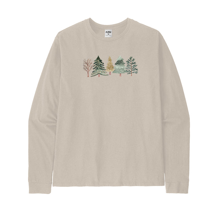 Merry and Bright Trees long Sleeve T-Shirt