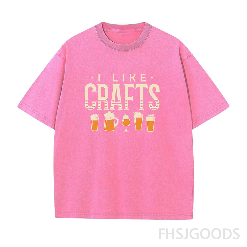 I Like Crafts Craft Beer Unisex Distressed T-Shirt