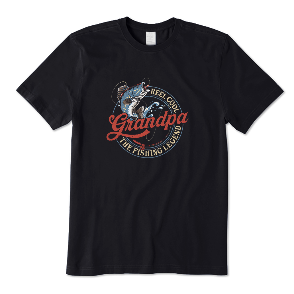 Reel Cool Grandpa Fishing T-Shirt