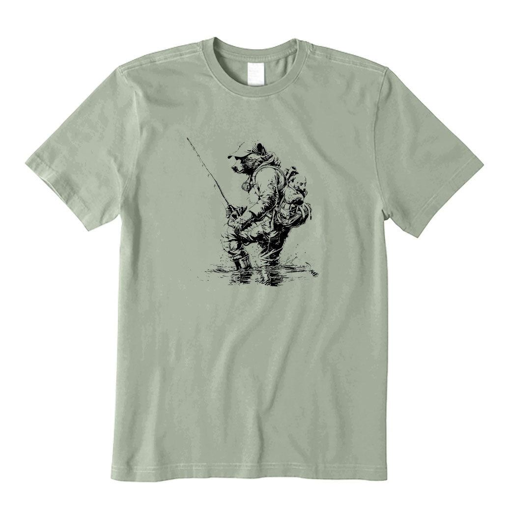 Papa Bear Fishing T-Shirt