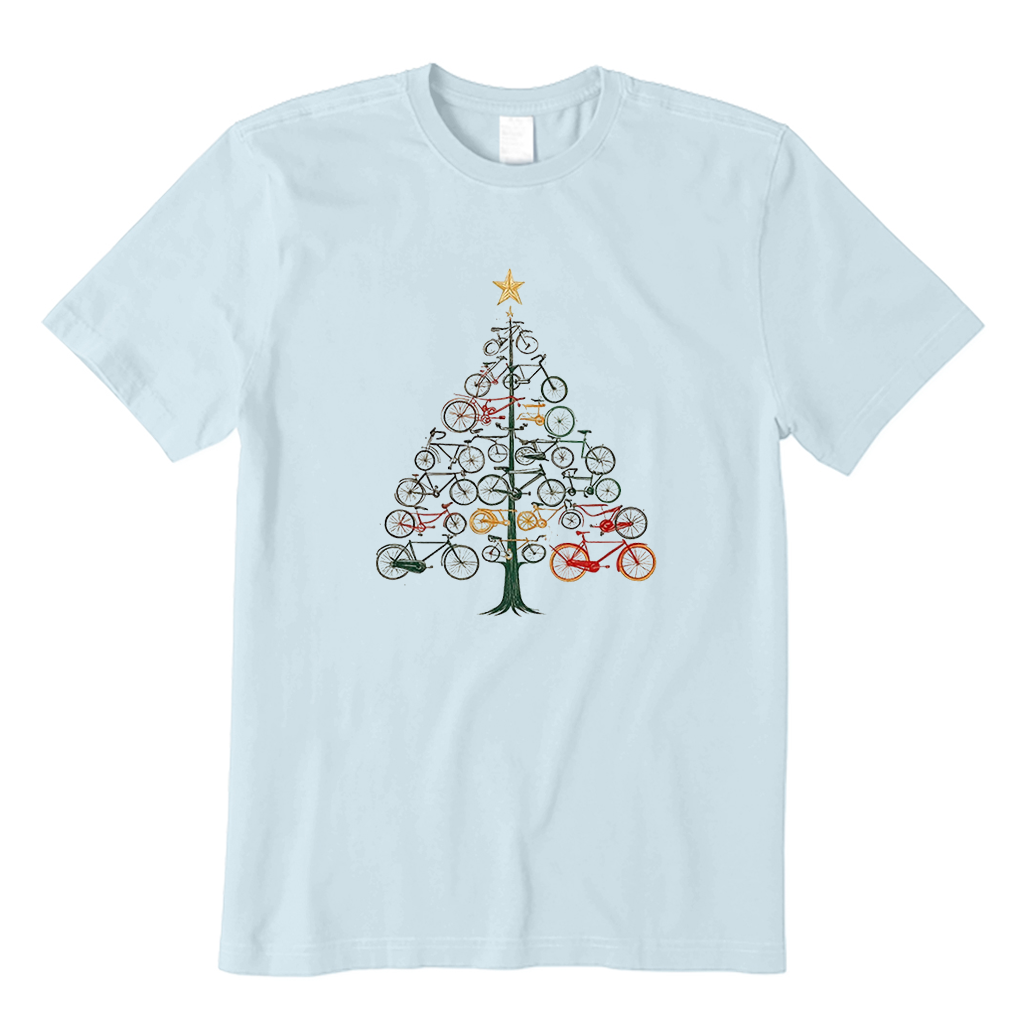 Bicycle Christmas Tree T-Shirt
