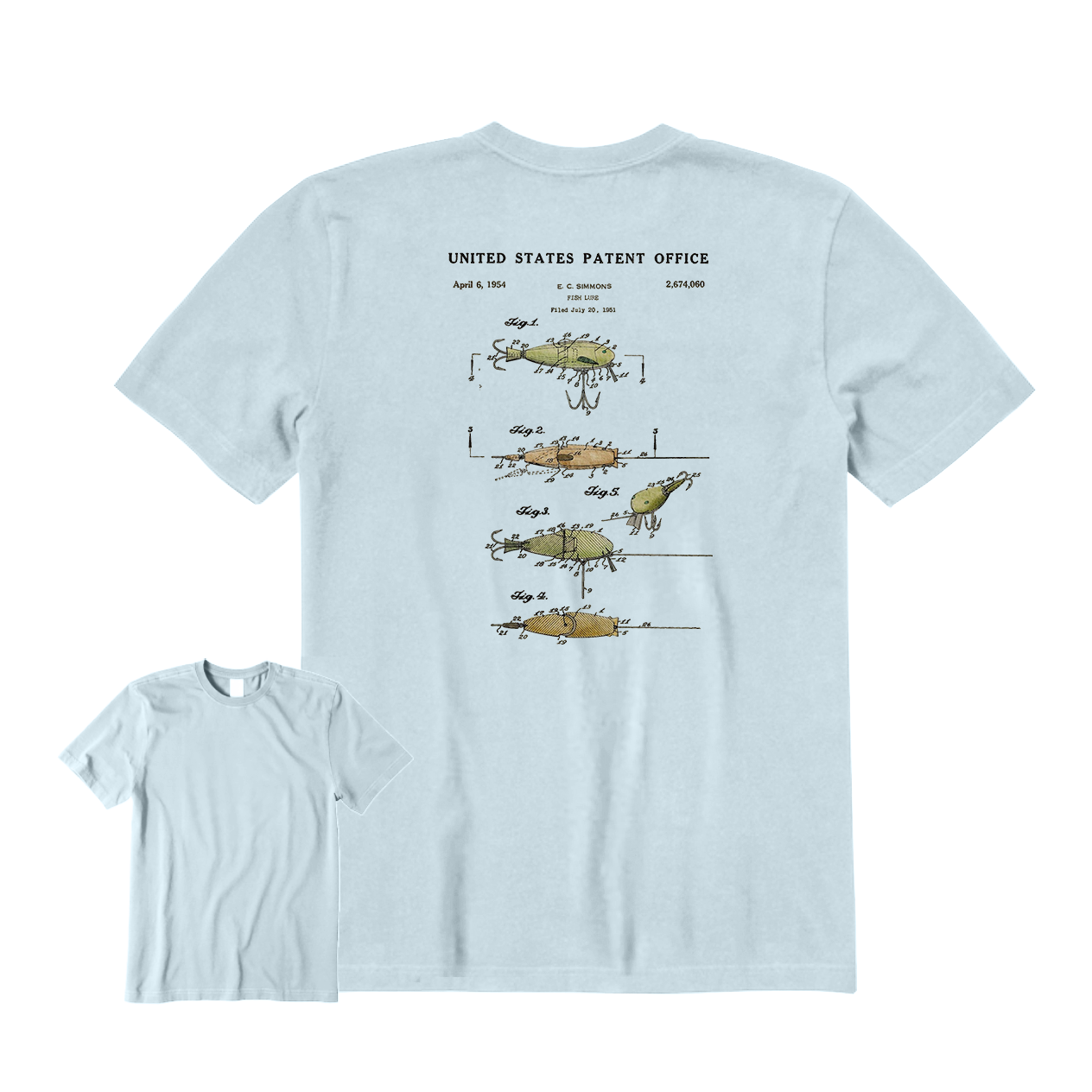 Fishing Lure Patent T-Shirt
