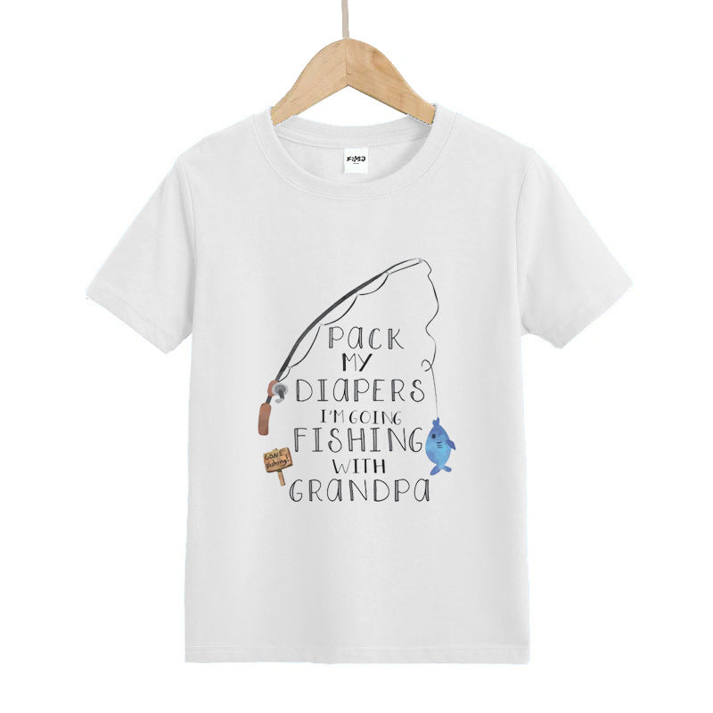 Grandpa's Fishing Buddy Kid's T-Shirts