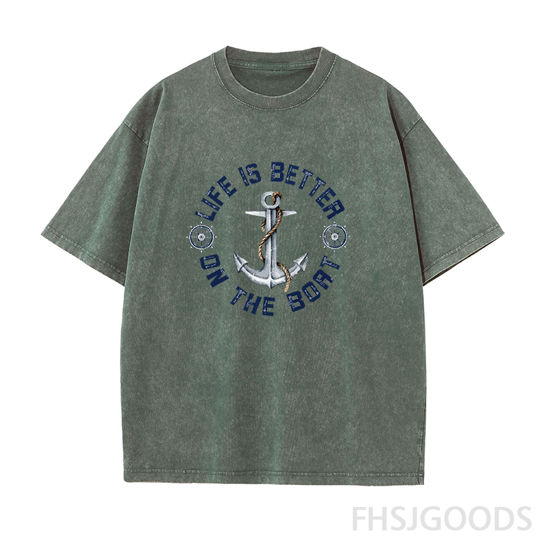 Life Is Better on The Boat Unisex Distressed T-Shirt
