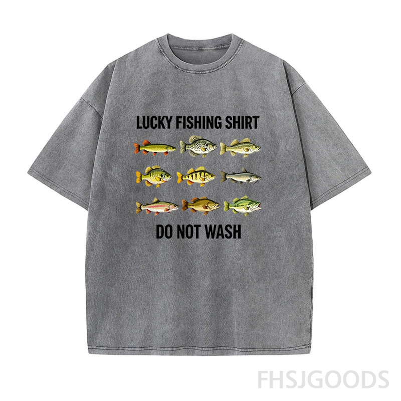 Lucky Fishing Unisex Distressed T-Shirt