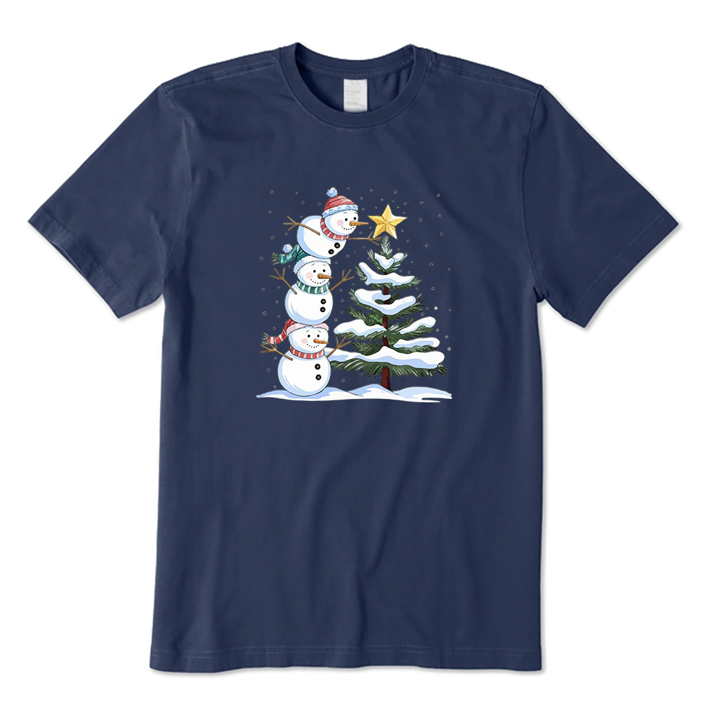 Snowman Christmas Tree T-Shirt