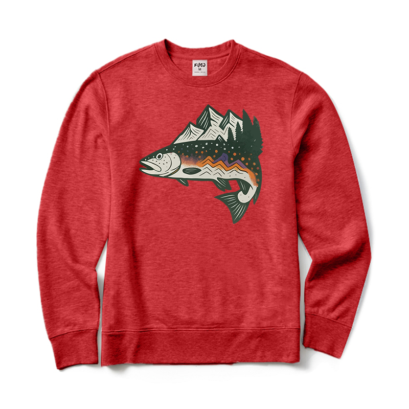 Trout Mountain Crewneck Sweatshirt