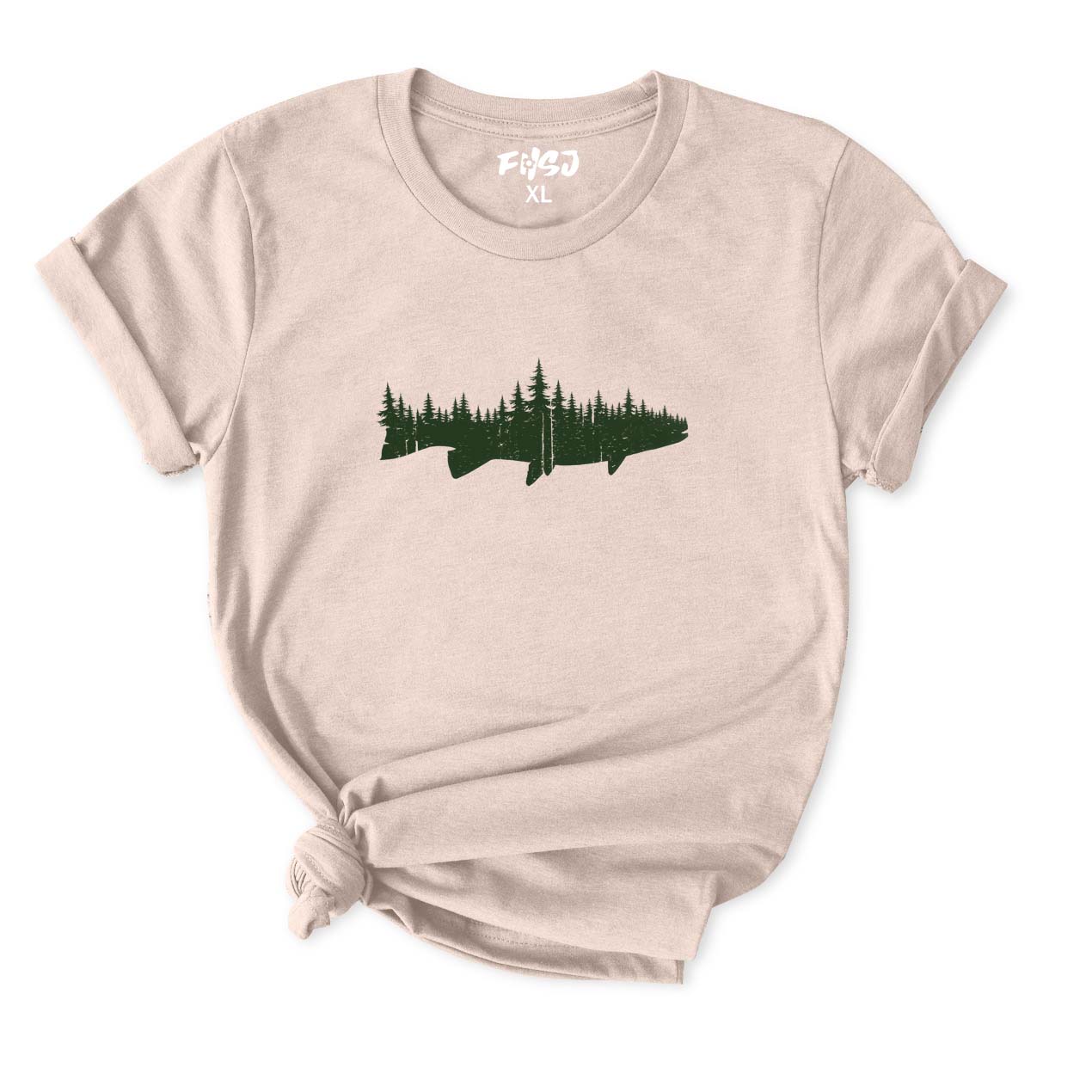 Fish Forest Landscape T-Shirt for Women
