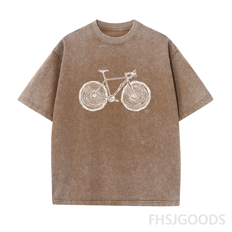 Cycling Unisex Distressed T-Shirt