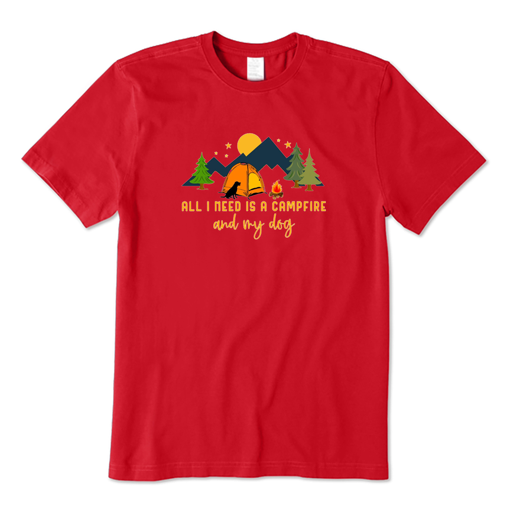 Camping Dog T-shirt