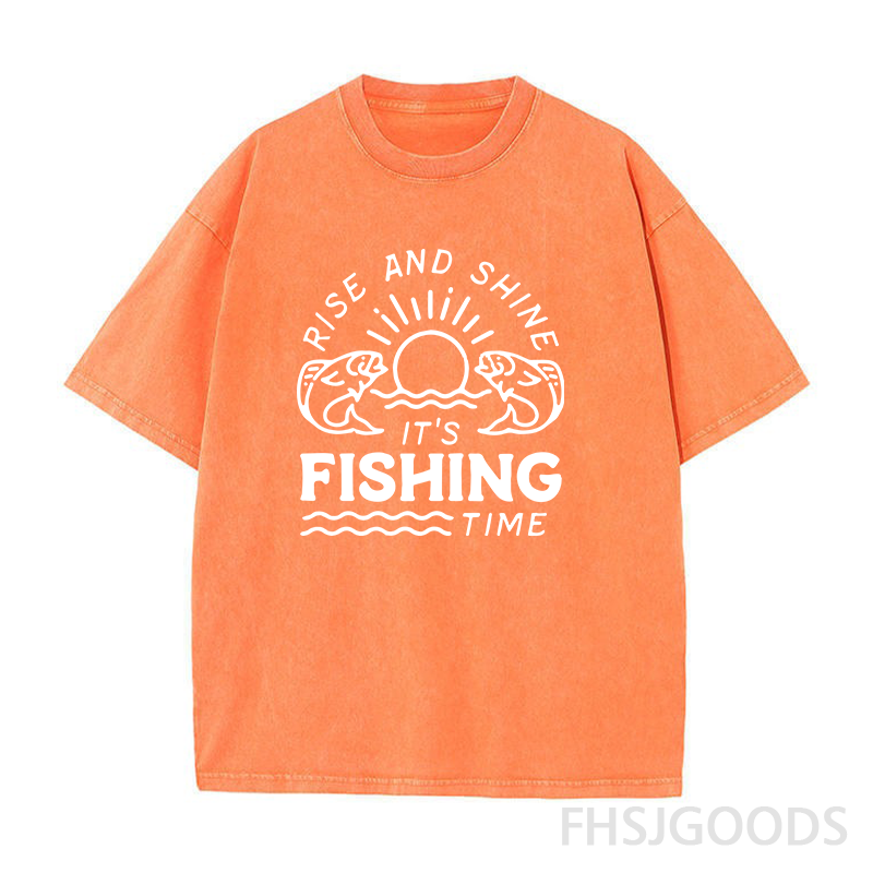 It's Fishing Time Unisex Distressed T-Shirt
