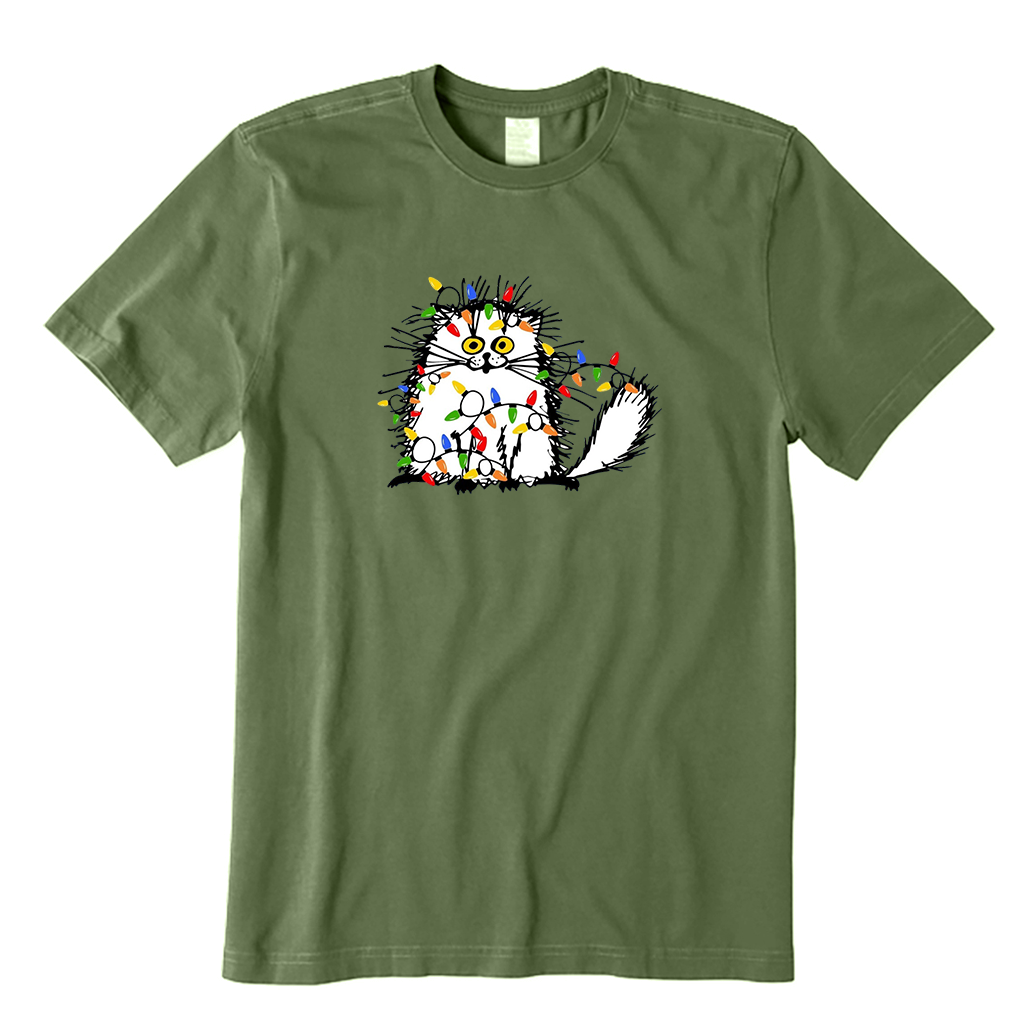 Christmas Funny Cat T-Shirt
