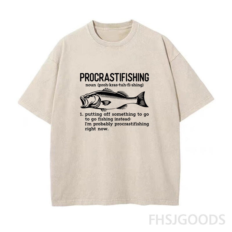 Procrastifishing Definition Unisex Distressed T-Shirt