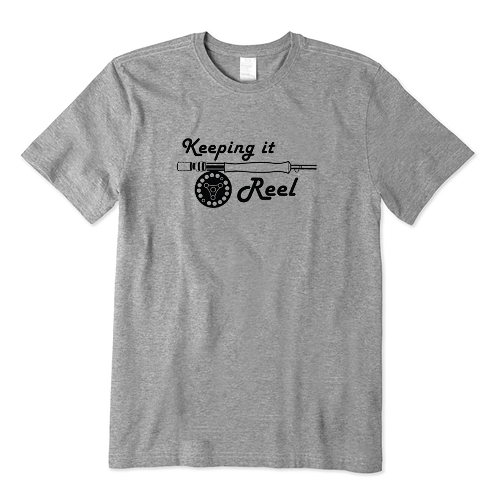 Keeping It Reel Fly Fishing Rod Graphic T-Shirt