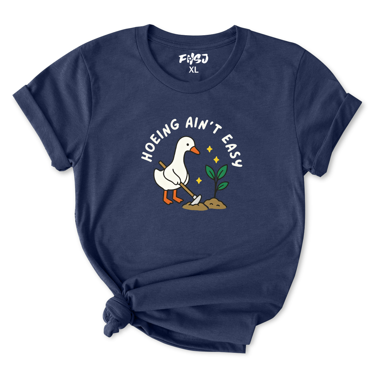 Hoeing Ain’t Easy Goose T-Shirt for Women