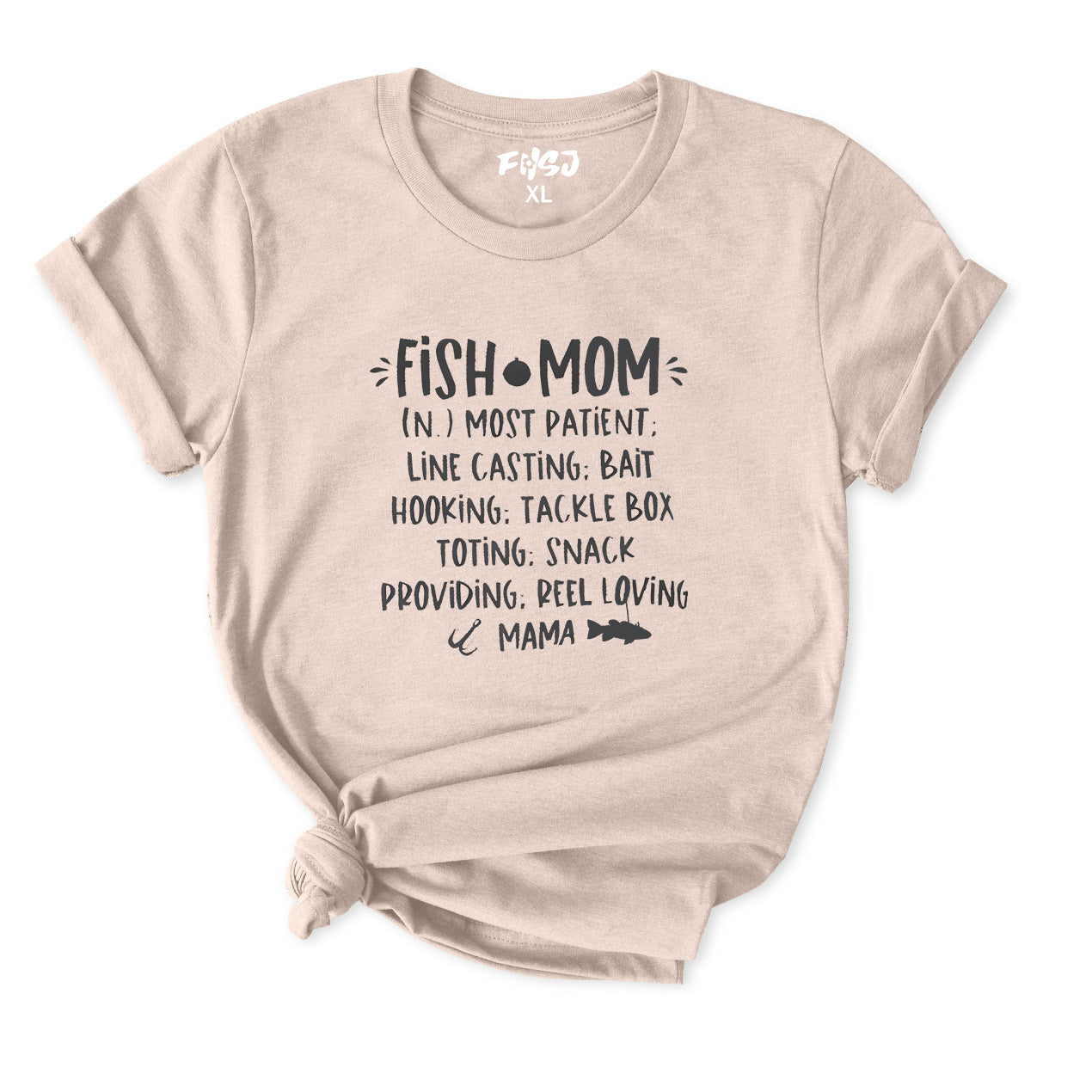 Fish mom graphic T-Shirt for Women