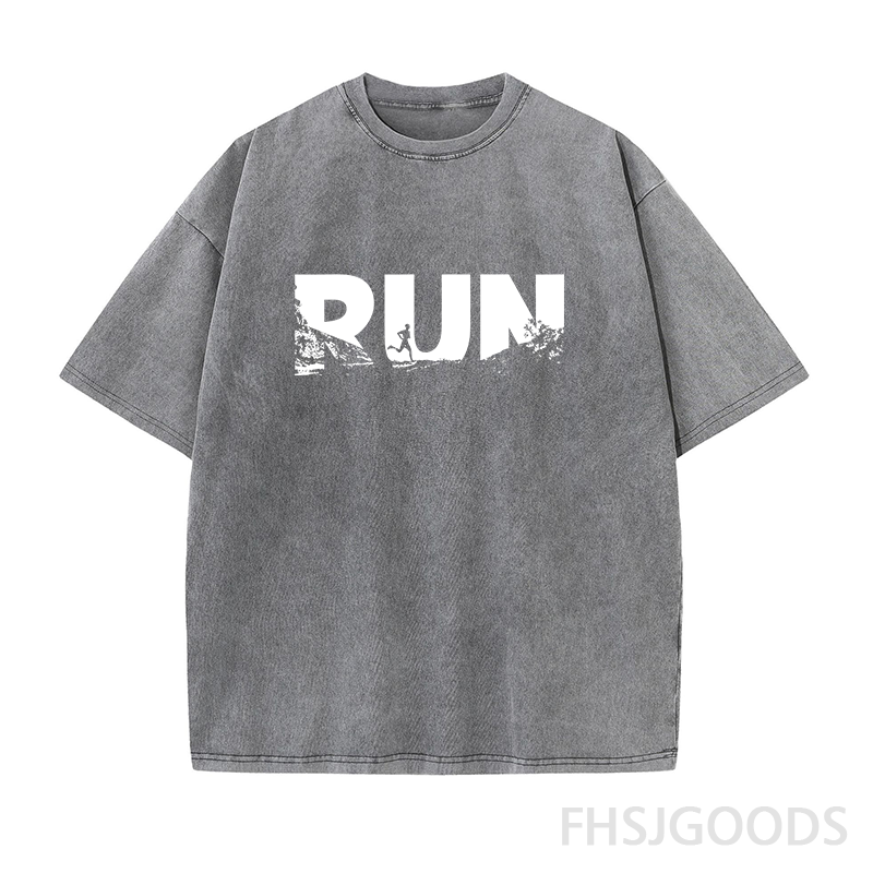 Run Unisex Distressed T-Shirt