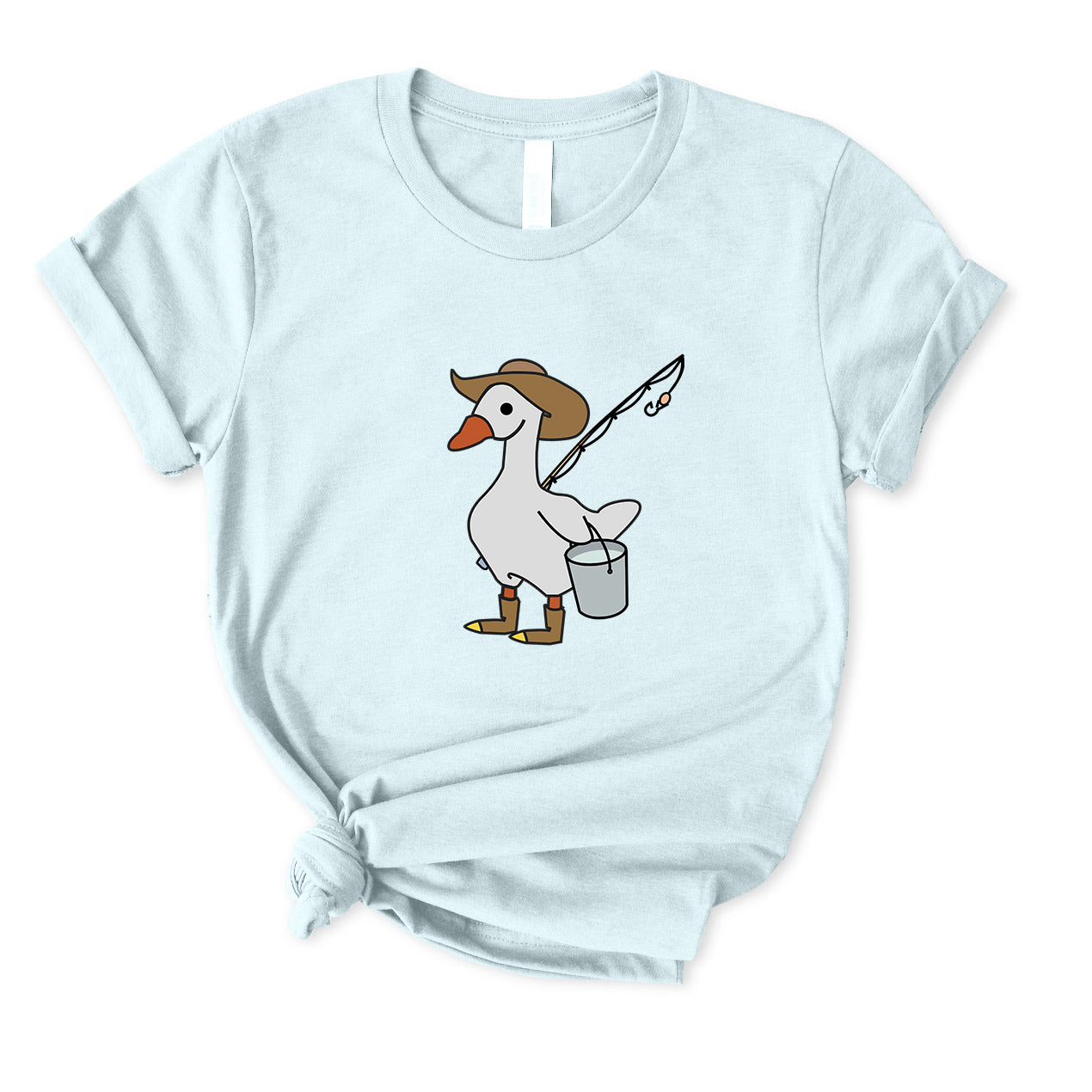 Silly Goose Gone Fishing T-Shirt for women