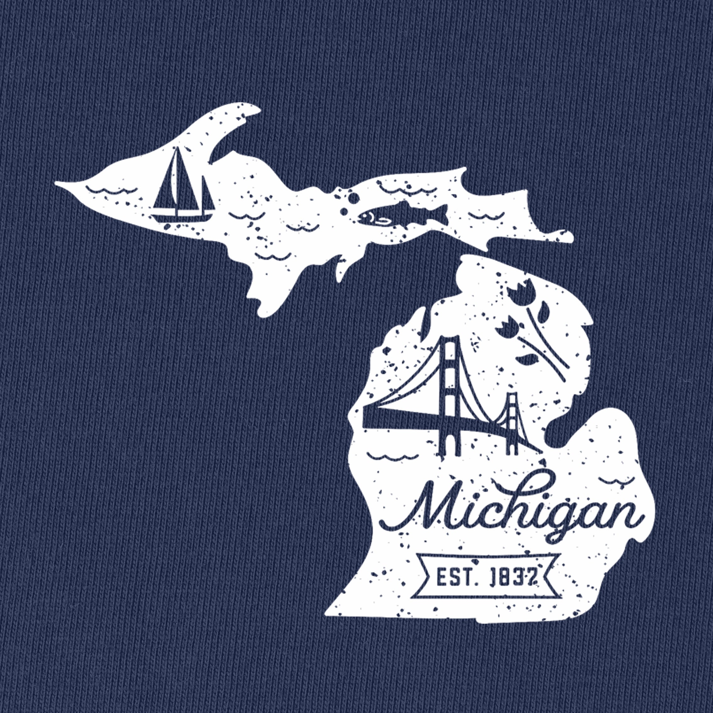 Michigan State Fishing T-Shirt