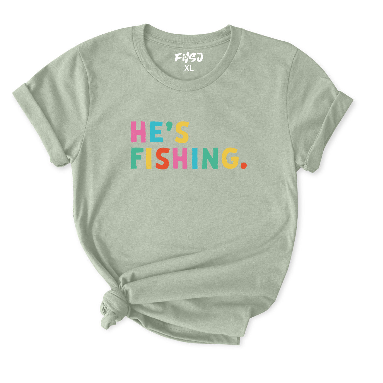 He's Fishing T-Shirt for Women