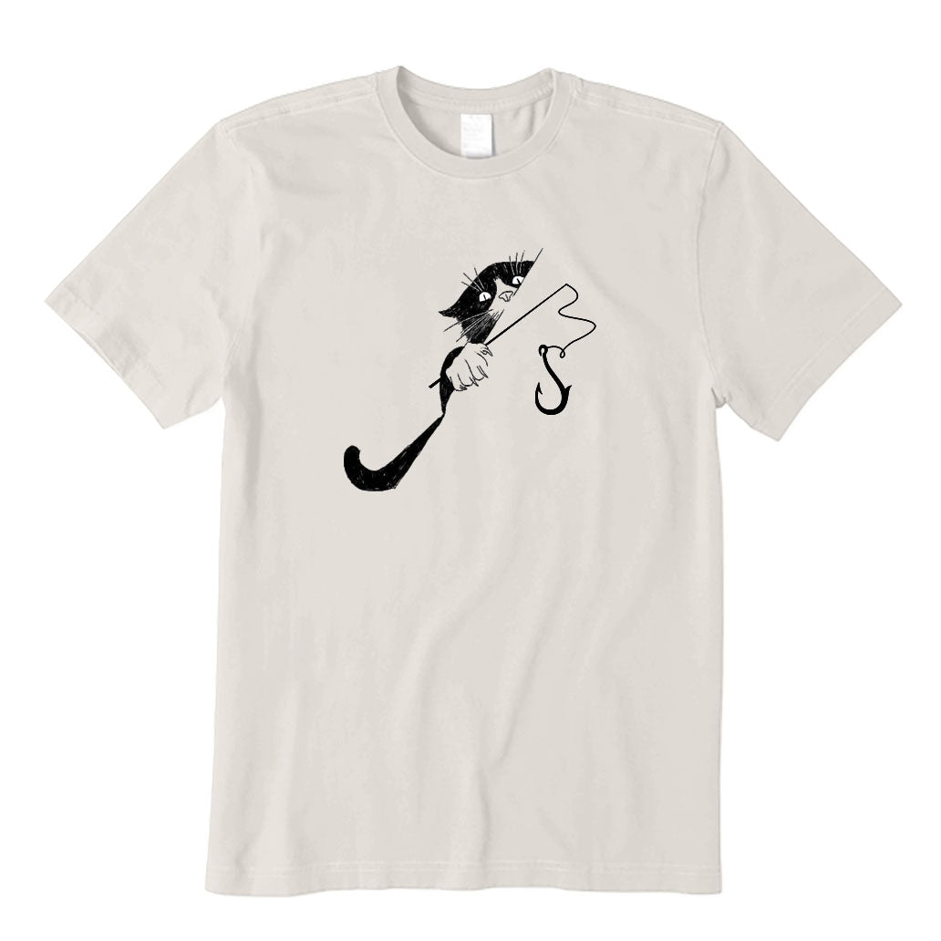 The Cunning Cat Loves Fishing T-Shirt