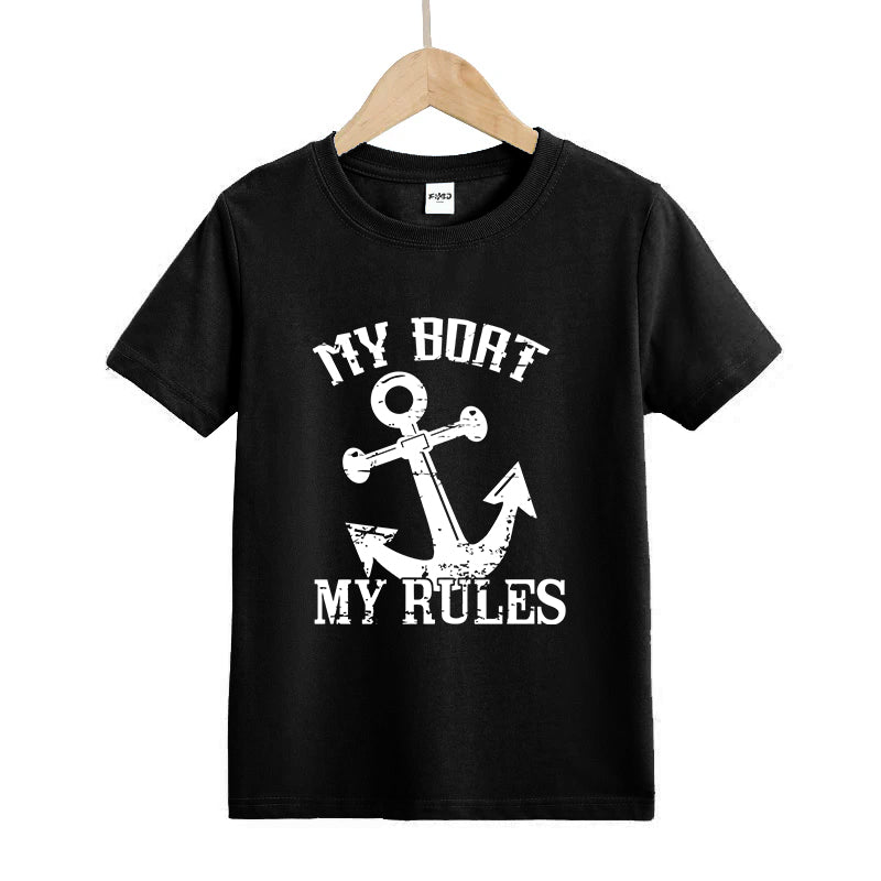 My Boat My Rules Kids T-Shirt