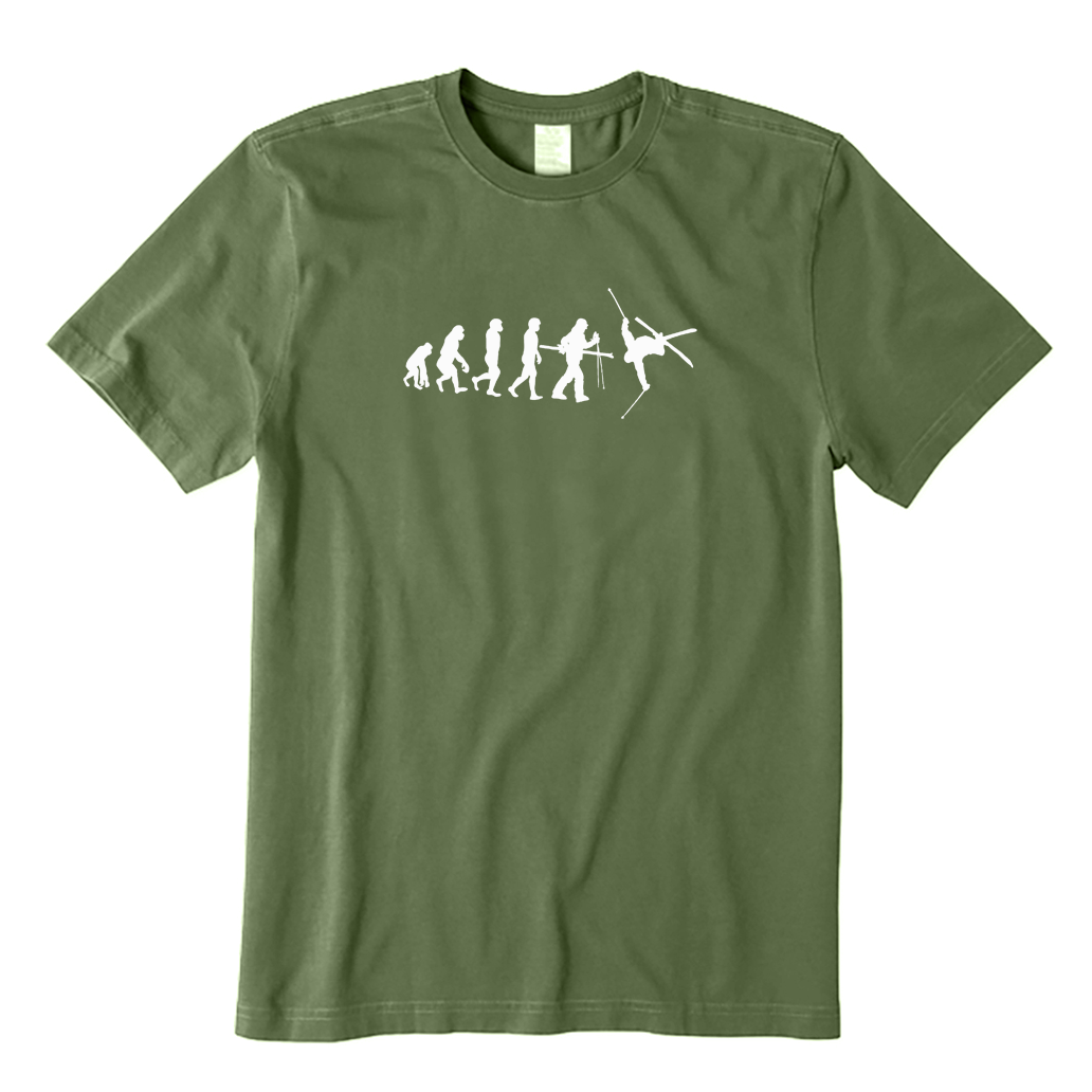 Skiing Evolution T-shirt
