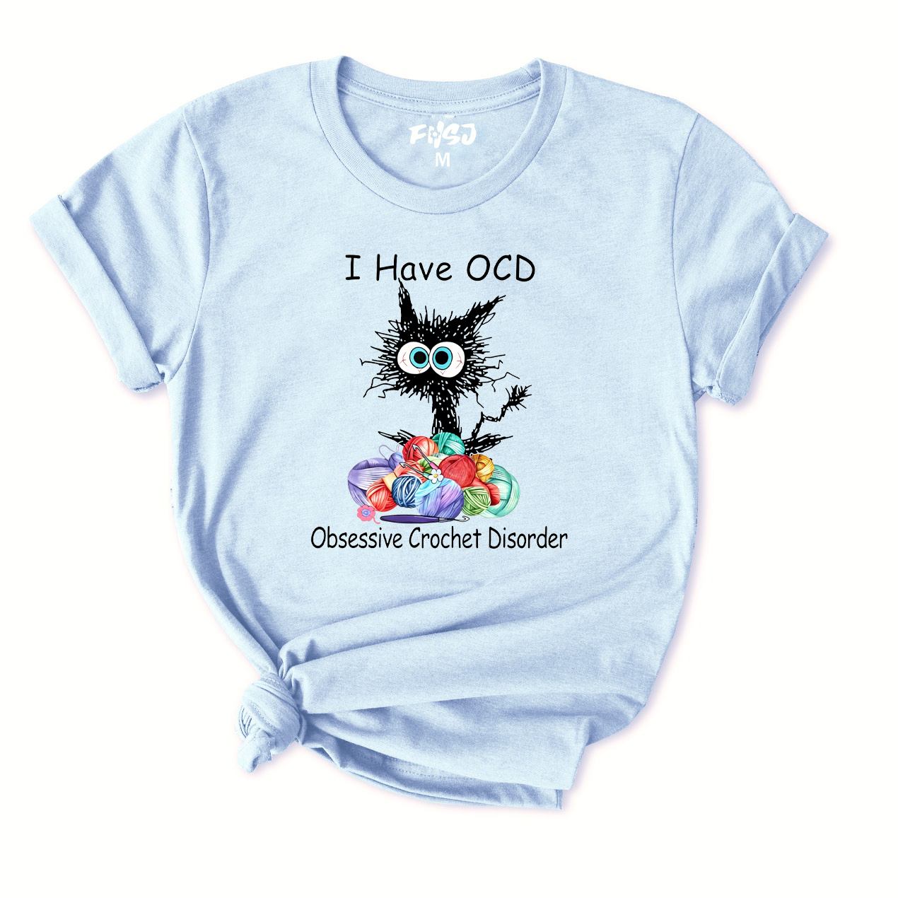 Obsessive Crochet Disorder Cat T-Shirt for Women