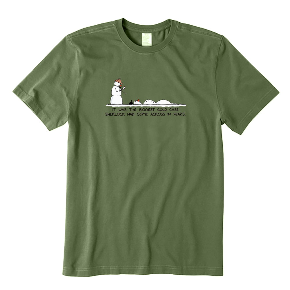 Snowman Sherlock Christmas T-Shirt