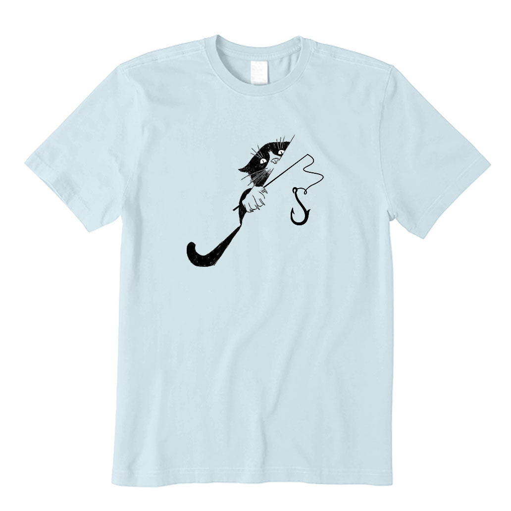 The Cunning Cat Loves Fishing T-Shirt