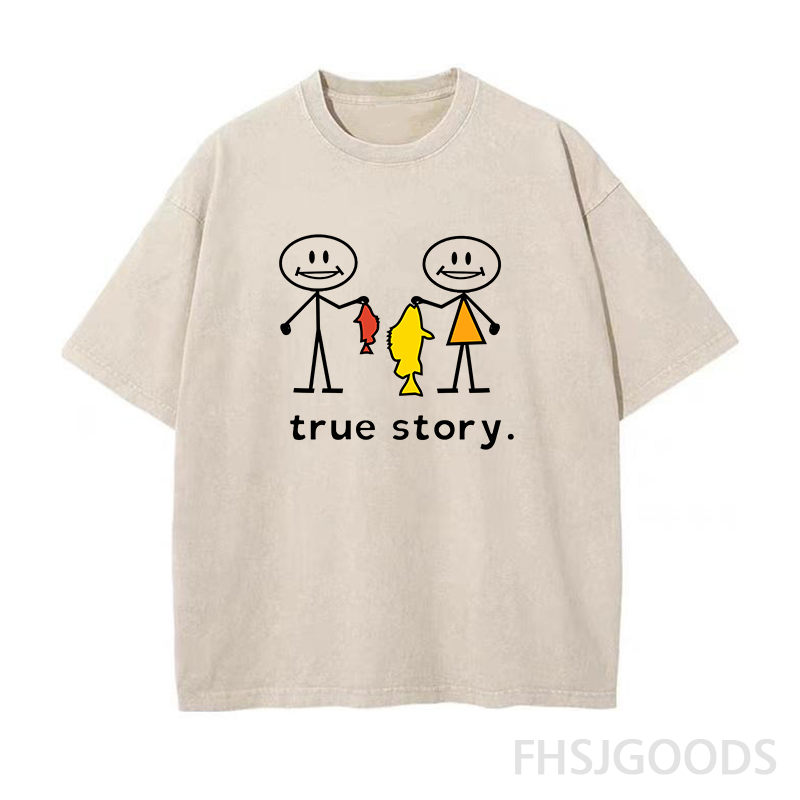 True Story Fishing Unisex Distressed T-Shirt