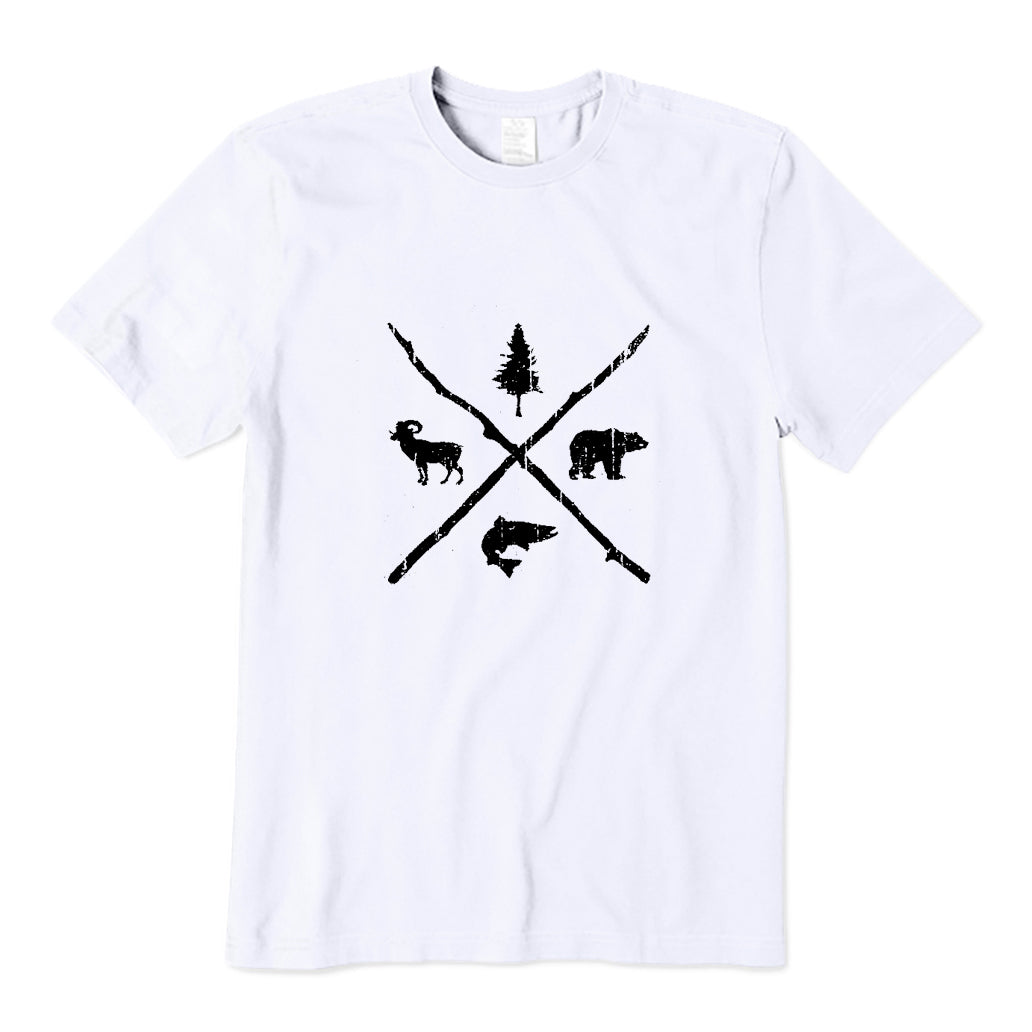 Pine Bear Trout Bighorn Nature T-Shirt