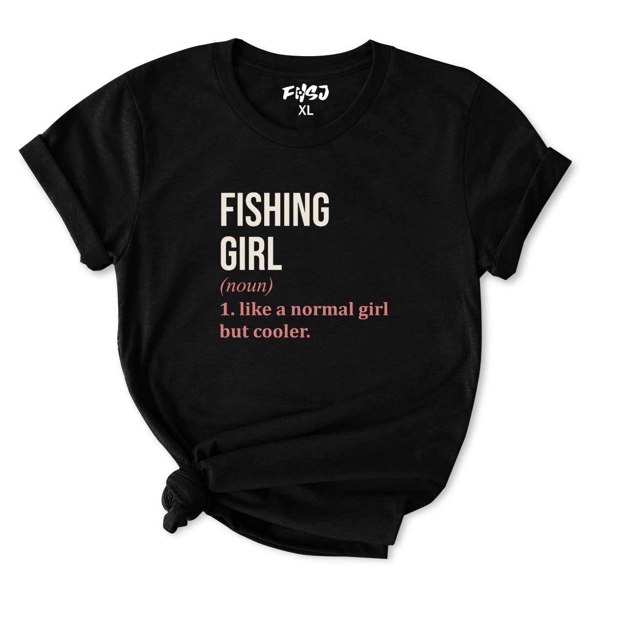Fishing Girl Definition T-Shirt for Women