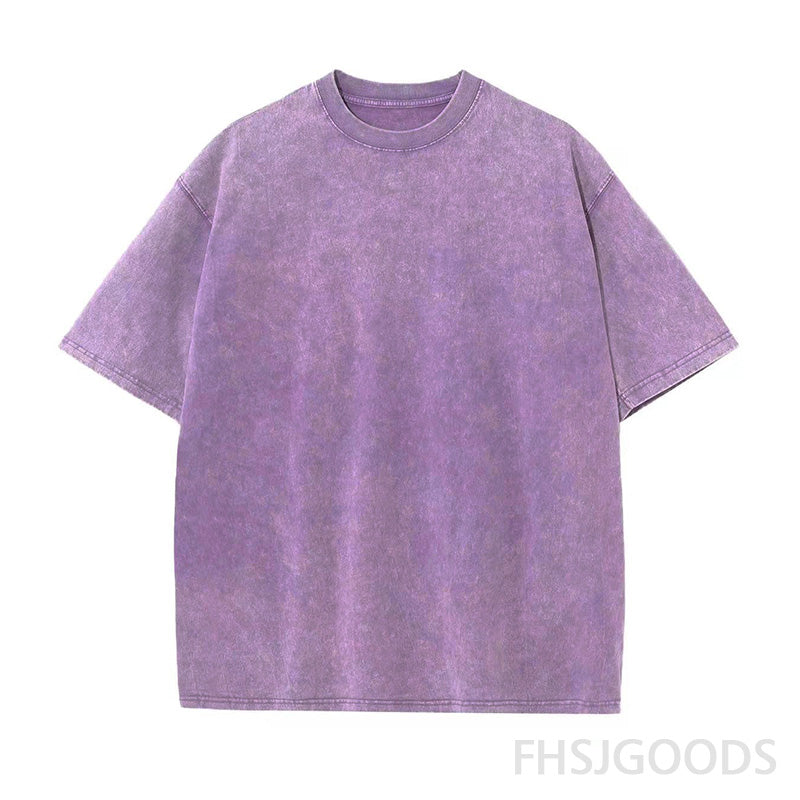 Solid Unisex Distressed T-Shirt