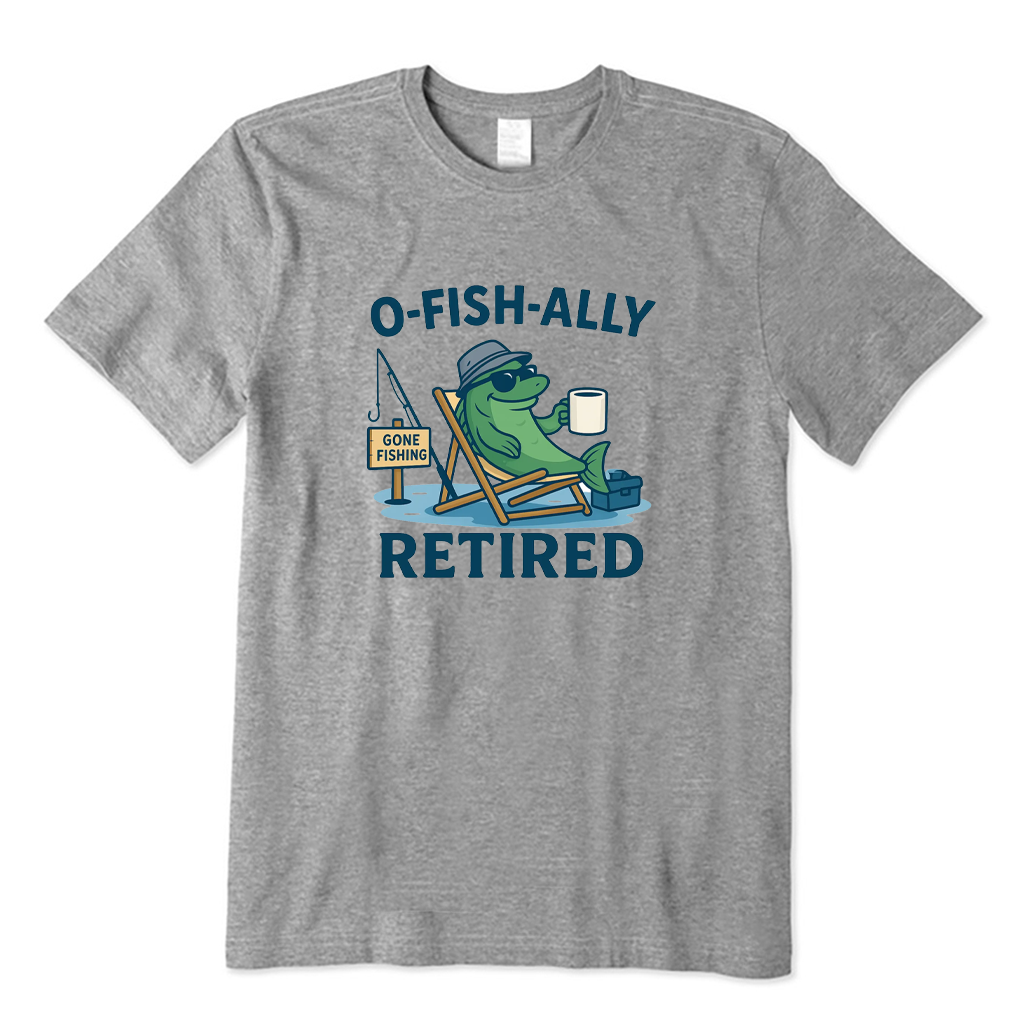 Retired Fisherman Coffee T-shirt