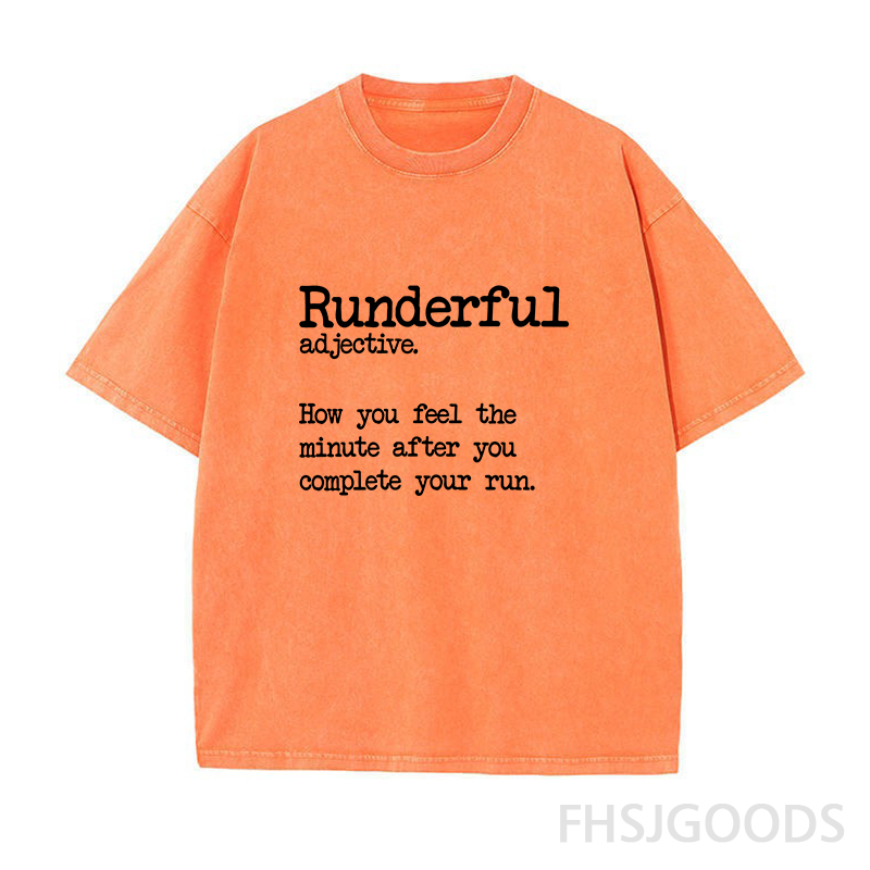 Funny Running Unisex Distressed T-Shirt