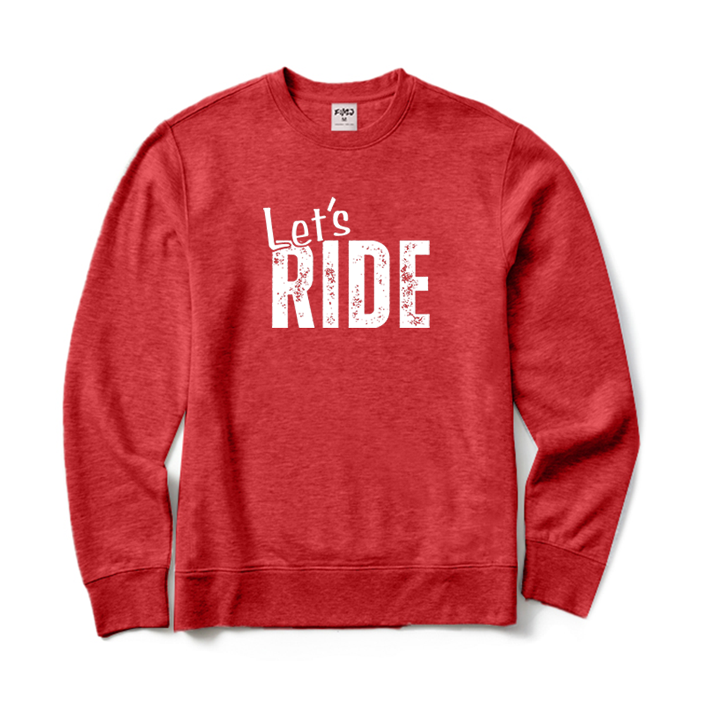 Let's Ride Cycling Crewneck Sweatshirt