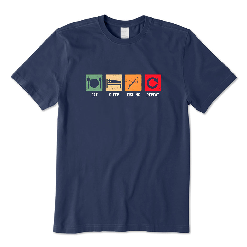 Eat sleep fishing repeat T-Shirt