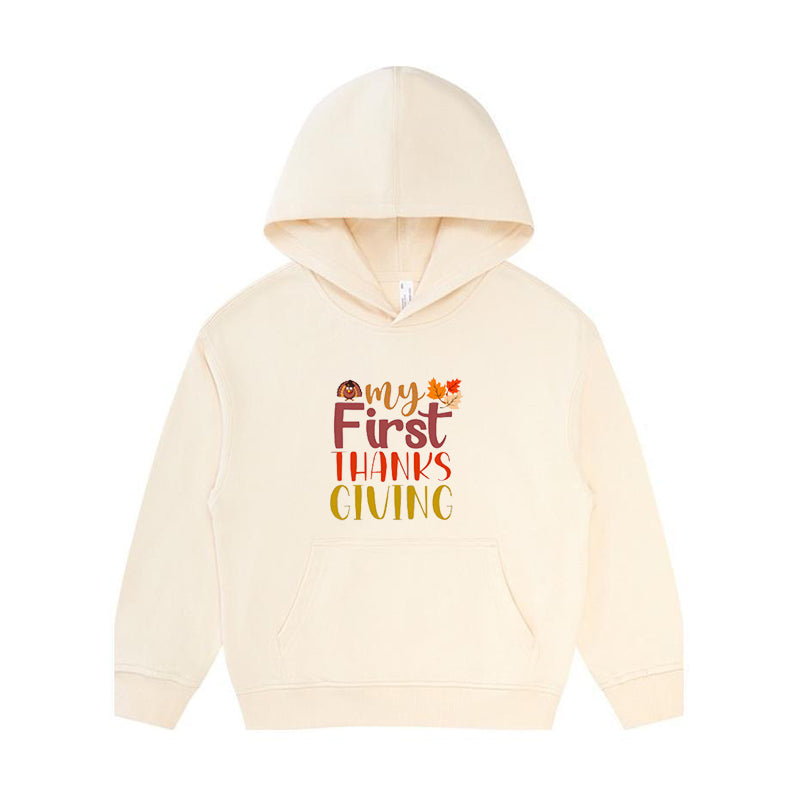 My First Thanksgiving Kid's Hoodie
