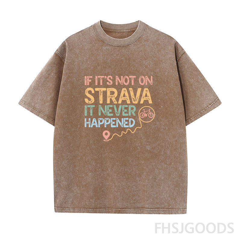 It Never Happened Cycling Unisex Distressed T-Shirt
