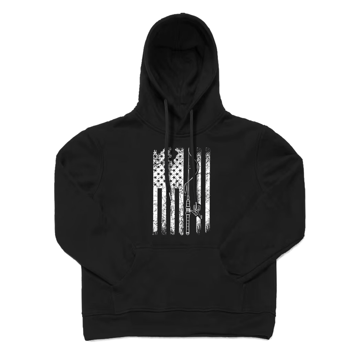 USA Fishing Flag  Hoodie