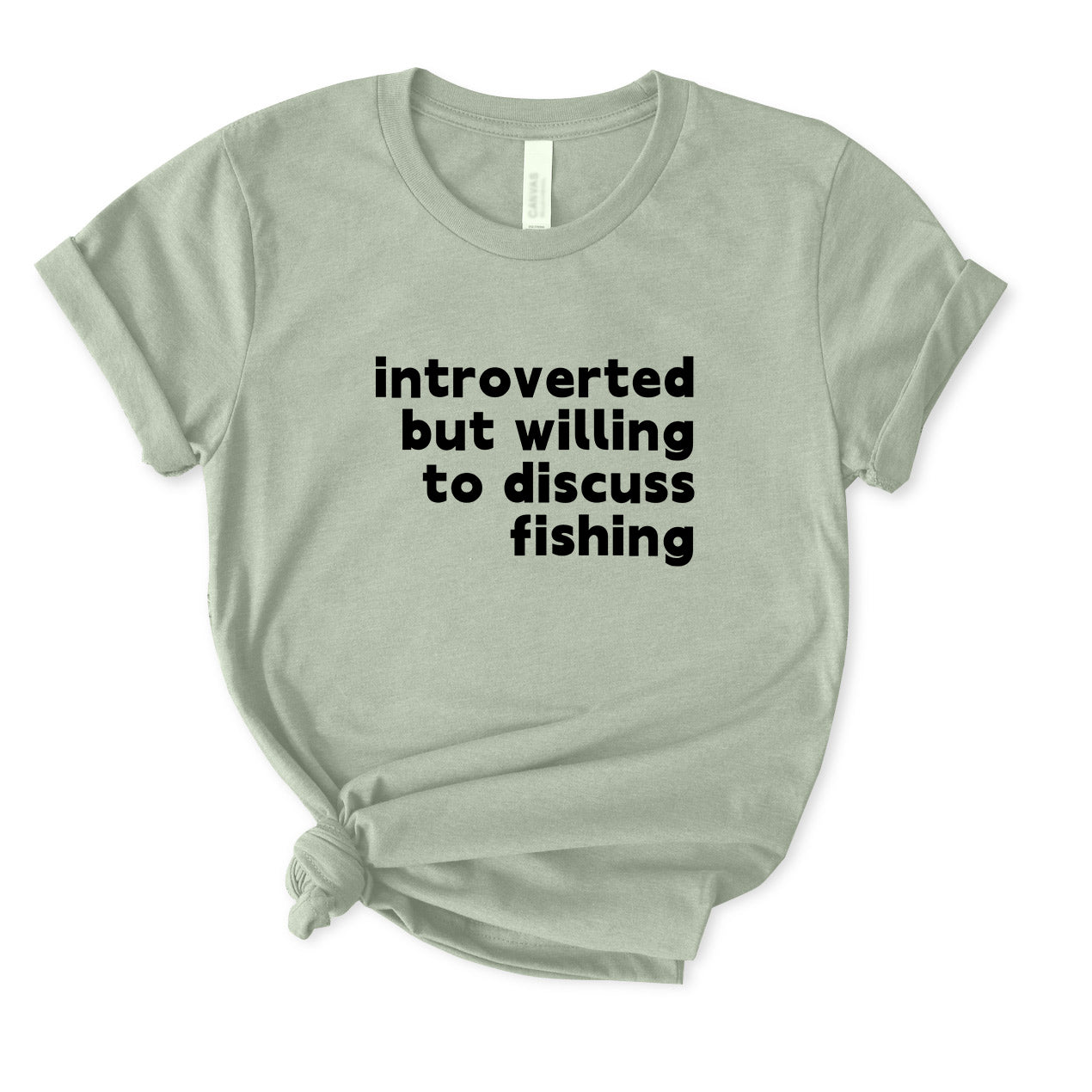 Introverted But Willing To Discuss Fishing T-Shirt FOR WOMEN