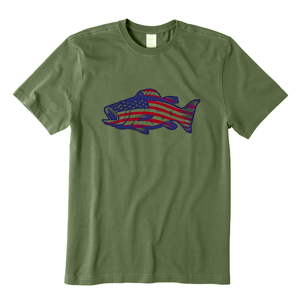 American flag bass T-Shirt