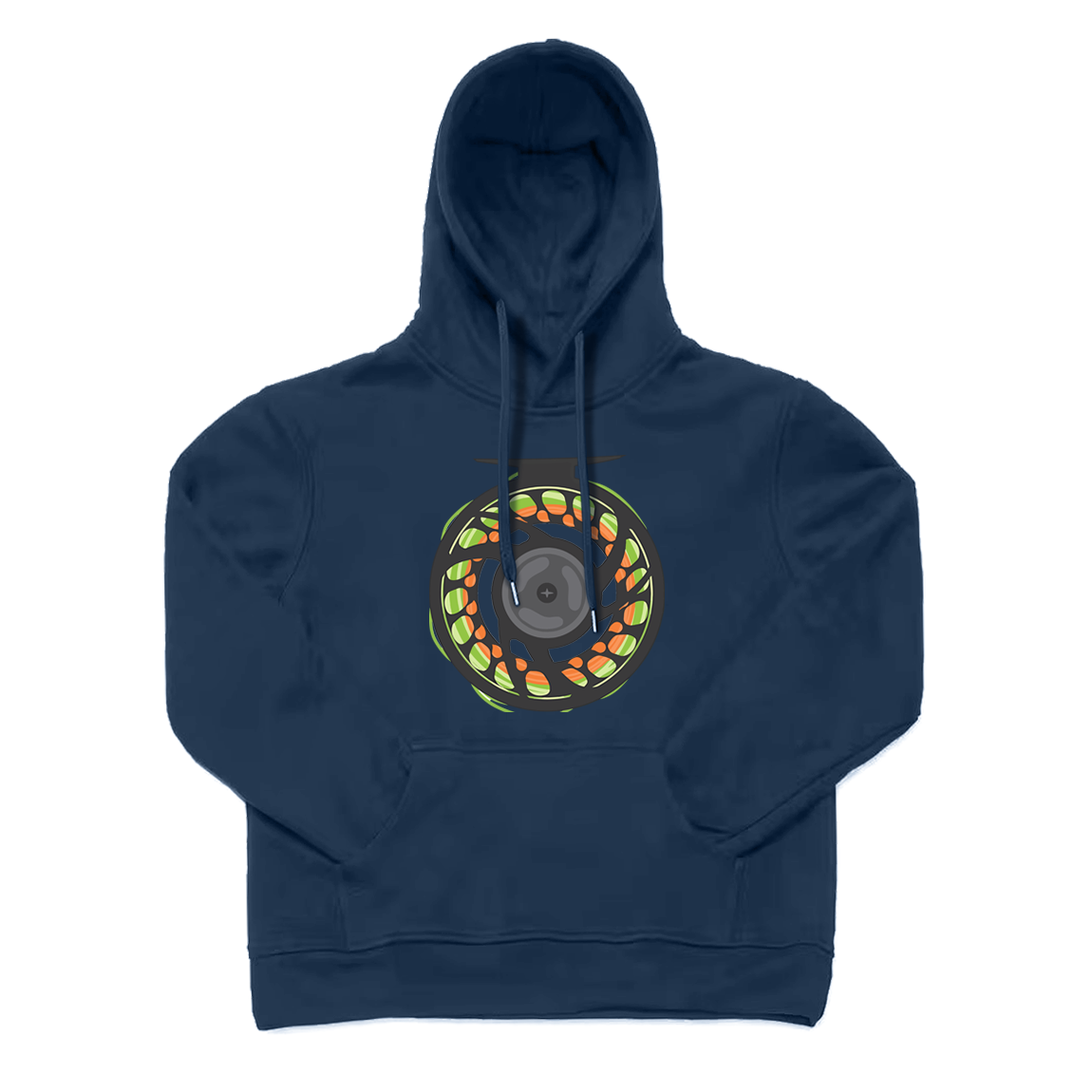 Fly Fishing Reel Hoodie
