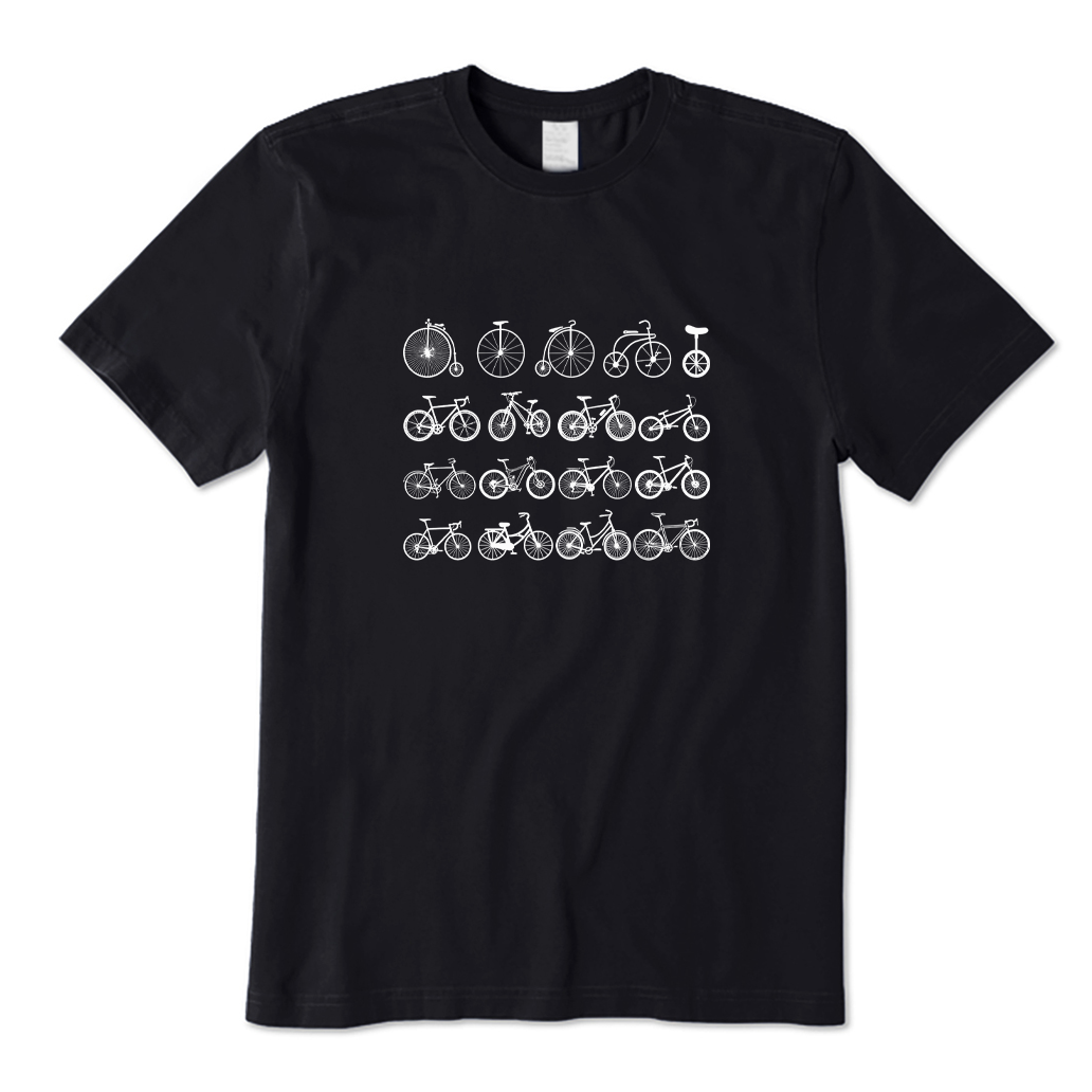 Evolution of Bicycles History T-shirt