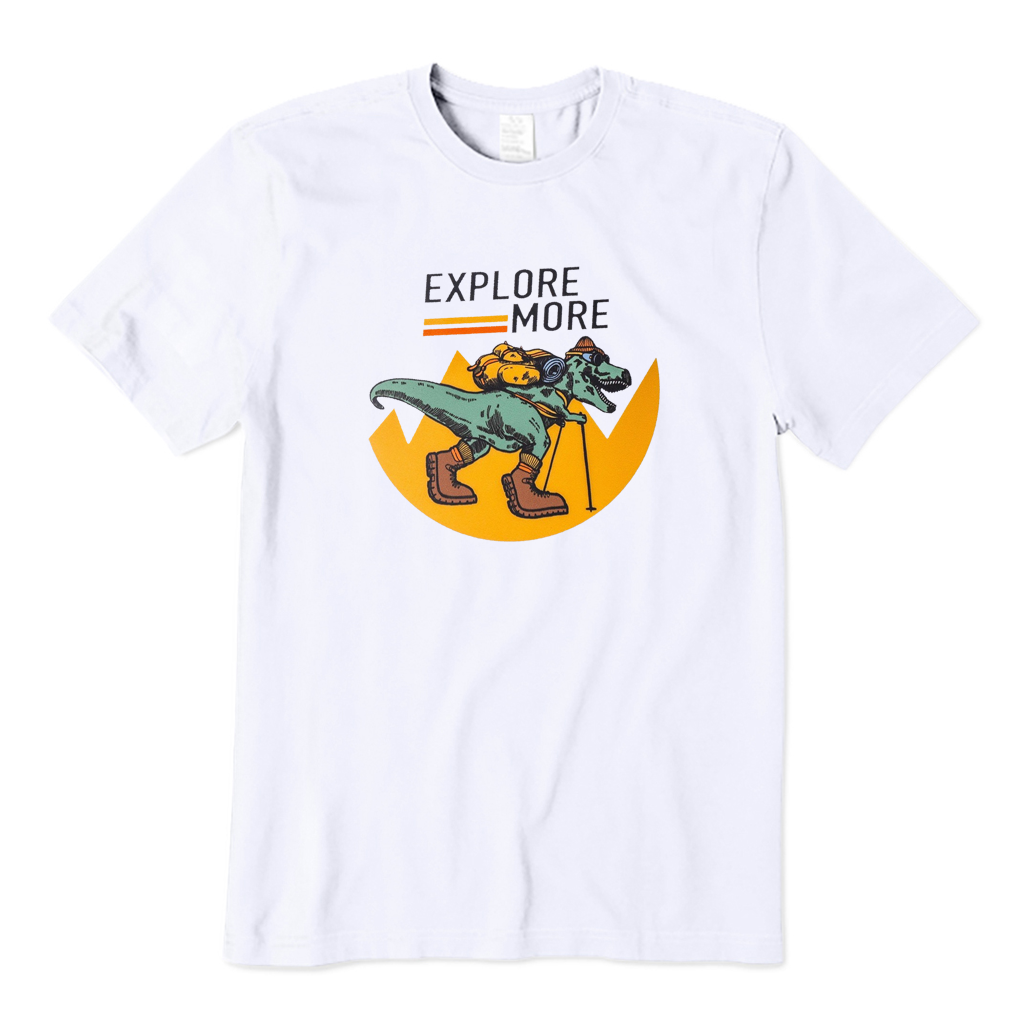 Explore More T-Rex Hiking T-Shirt