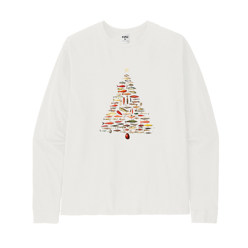 Fishing Lure Christmas Tree Long Sleeve T-Shirt