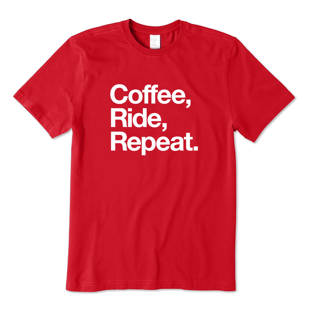 Coffee Ride Repeat Cycling T-shirt
