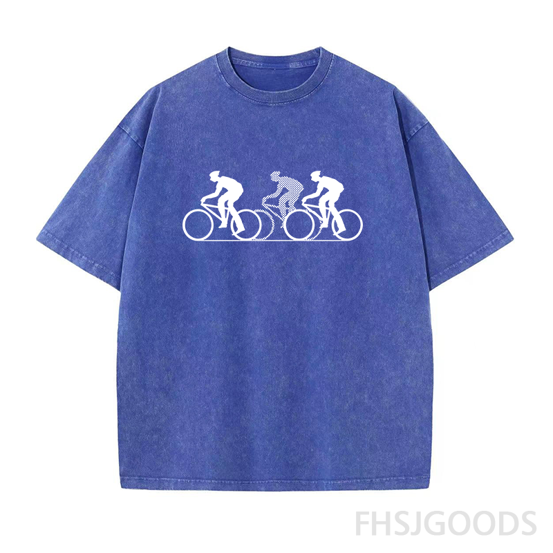 Cycling Unisex Distressed T-Shirt
